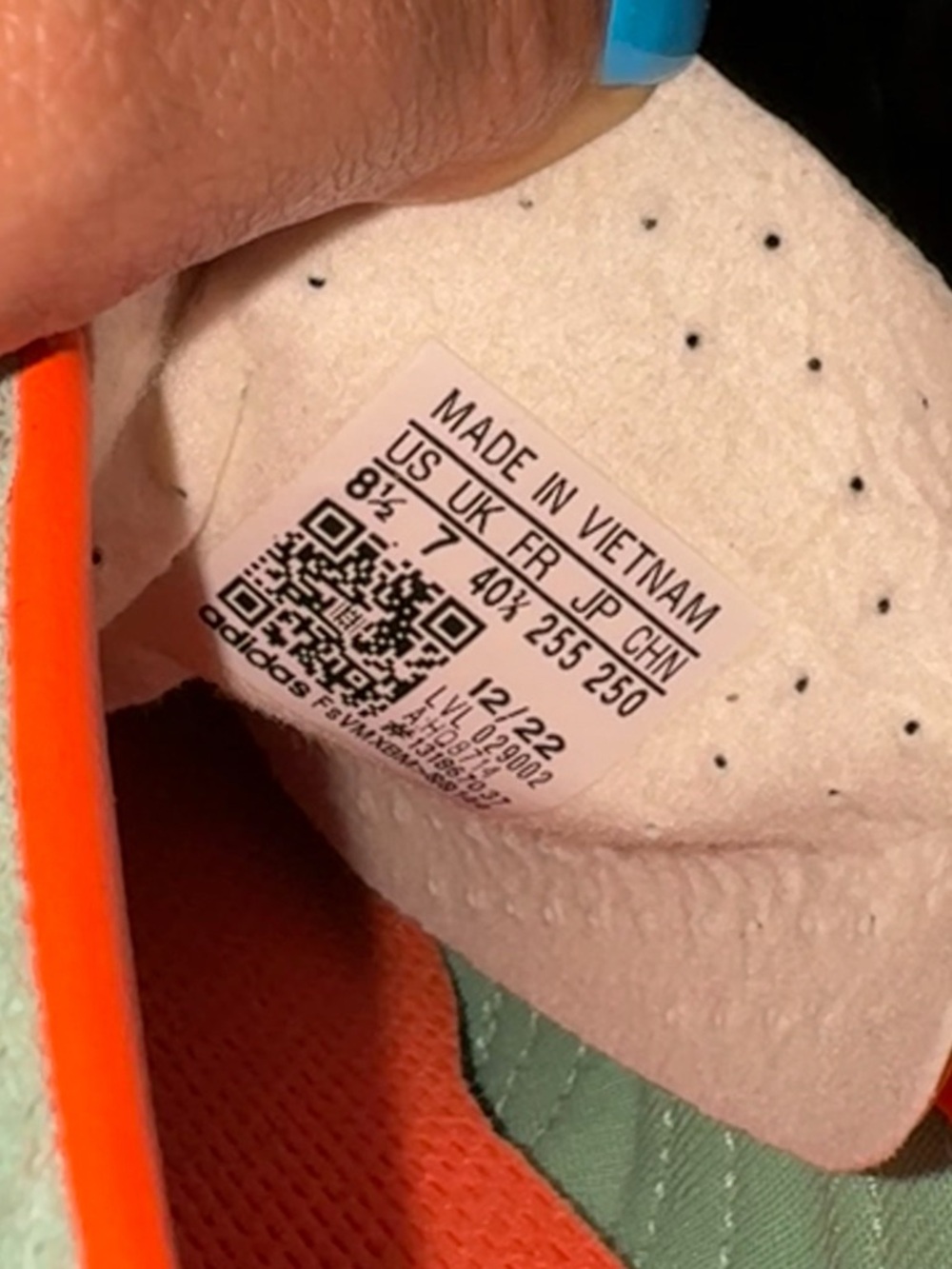 adidas Green Suede Sneakers with Bright Orange Stripes - Picture 16 of 16